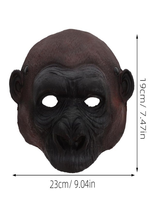 HOLIDYOYO Gorilla Mask,Realistic Monkey Mask Orangutan Chimp Gorilla Animal Chimp Masquerade Halloween Carnival Party Costume Prop - Image 2